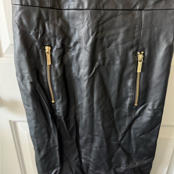 NWOT Michael Kors Faux leather Dress, 0, Black, Sleeveless, Back Zip, Pockets… - Picture 6 of 10